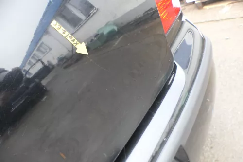 VW Polo 9N3 9N Heckklappe Kofferraumklappe Klappe schwarz L041 - ohne Anbauteile (164274)