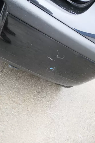 VW Polo 9N 9N3 Stoßstange hinten Heckstoßstange Stoßfänger schwarz L041 (164276)