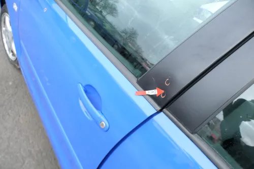 VW Polo 9N 9N3 Tür hinten links 4/5-Türer blau LA5F - ohne Anbauteile (164293)