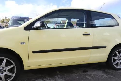 VW Polo 9N 9N3 Tür vorne links Fahrertür 2/3-Türer gelb LD1B ohneAnbautei