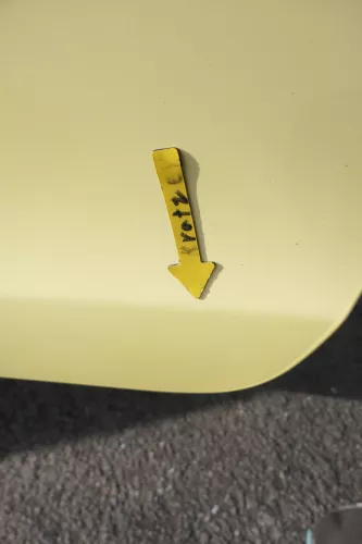 VW Polo 9N 9N3 Tür vorne links Fahrertür 2/3-Türer gelb LD1B ohneAnbautei (164344)