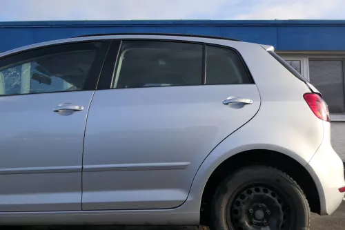 VW Golf Plus 5M 6 521 Türblatt Tür Blech hinten links grau silber LA7W + Rahmen (164362)
