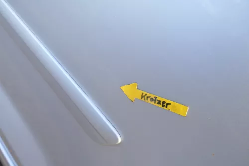 VW Golf Plus 5M 6 521 Türblatt Tür Blech hinten links grau silber LA7W + Rahmen (164362)