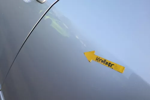 VW Golf Plus 5M 6 521 Türblatt Tür Blech hinten links grau silber LA7W + Rahmen (164362)