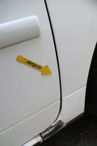 VW Lupo Seat Arosa Tür vorne rechts Beifahrertür weiß LB9A (mechanischerFenst (164401)