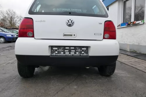 VW Lupo Stoßstange hinten Heckstoßstange Stoßfänger weiß LB9A