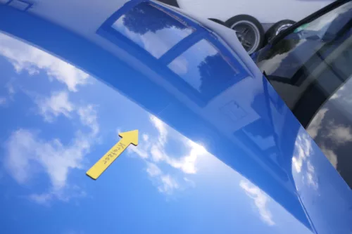 VW Touran 1T oder VW Caddy 2K Motorhaube Klappe blau LA5X Haube (164452)