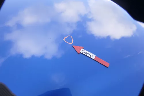 VW Touran 1T oder VW Caddy 2K Motorhaube Klappe blau LA5X Haube (164452)