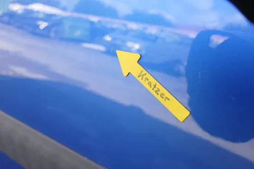 VW Touran 1T 1T3 Tür vorne links Fahrertür blau LA5X OHNE Anbauteile Cross (164455)