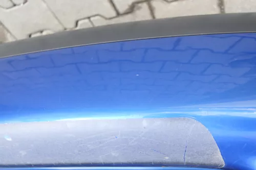 VW Touran 1T Stoßstange hinten Heckstoßstange Stoßfänger blau LA5X (164458)