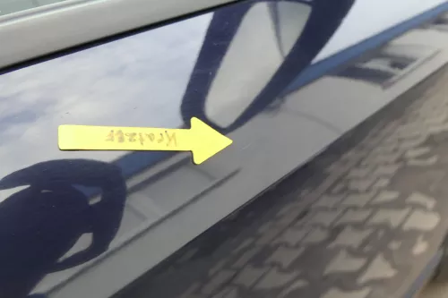 A4 B6 8E nur Türblatt Tür vorne rechts Beifahrertür blau lila LY5K Kombi+Limo (164727)