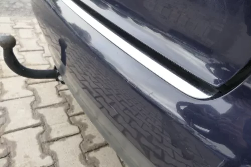 Audi A4 8E B6 Kombi Avant Stoßstange hinten mit Spoiler lila blau LY5K (164731)