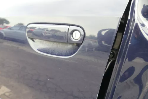 Audi A4 B6 8E nur Türblatt Tür vorne links Fahrertür blau lila LY5K Kombi+Limo (164734)