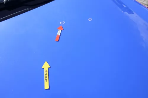 VW Polo 9N Motorhaube Klappe Haube vorne blau LA5F uni bis ca. Bj. 2004 (164816)