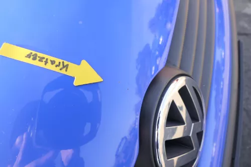 VW Polo 9N Motorhaube Klappe Haube vorne blau LA5F uni bis ca. Bj. 2004 (164816)