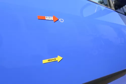 VW Polo 9N 9N3 Tür vorne rechts Beifahrertür 2/3-Türer blau LA5F ohneAnbautei (164820)