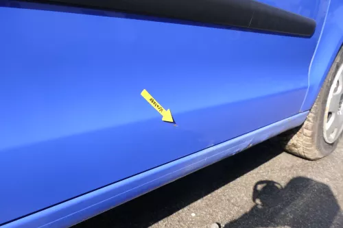 VW Polo 9N 9N3 Tür vorne rechts Beifahrertür 2/3-Türer blau LA5F ohneAnbautei (164820)