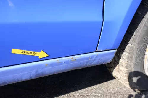 VW Polo 9N 9N3 Tür vorne rechts Beifahrertür 2/3-Türer blau LA5F ohneAnbautei (164820)