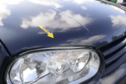 VW Golf 4 Motorhaube Haube Klappe vorne blau LA5G (164872)