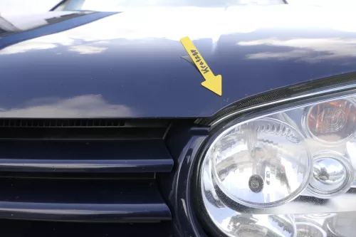 VW Golf 4 Motorhaube Haube Klappe vorne blau LA5G (164872)