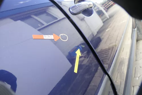 VW Passat 3B 3BG 3B6 Kombi Avant Tür hinten rechts mit Scheibe blau LB5N (164951)