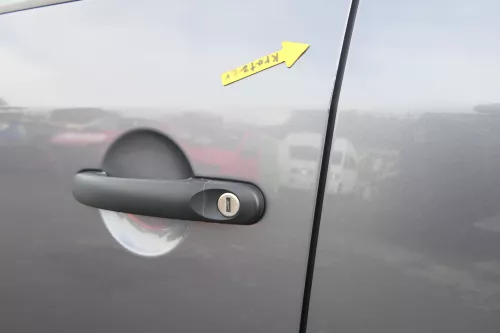 VW Touran 1T 1T3 Tür vorne links Fahrertür grau LD7X OHNE Anbauteile Cross (164967)