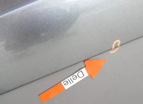 VW Touran 1T 1T3 Tür hinten links grau LD7X Cross (164968)