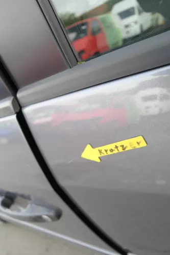 VW Touran 1T 1T3 Tür hinten links grau LD7X Cross (164968)