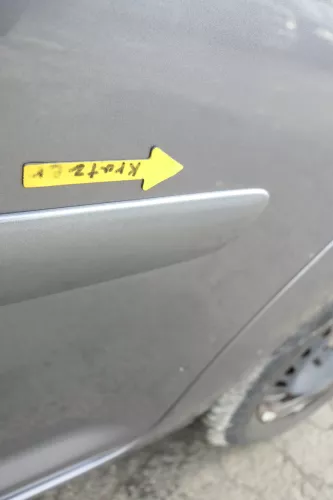 VW Touran 1T 1T3 Tür hinten links grau LD7X Cross (164968)