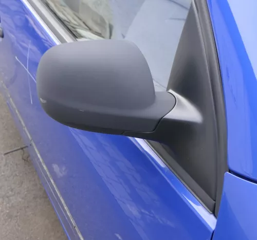 VW Lupo Arosa manueller Spiegel Außenspiegel rechts manuell schwarz matt t