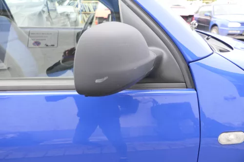 VW Lupo Arosa manueller Spiegel Außenspiegel rechts manuell schwarz matt t (164983)