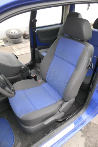 Seat Arosa Lupo Sitz vorne links Fahrersitz Höhenverstellung blau schwarz (164986)