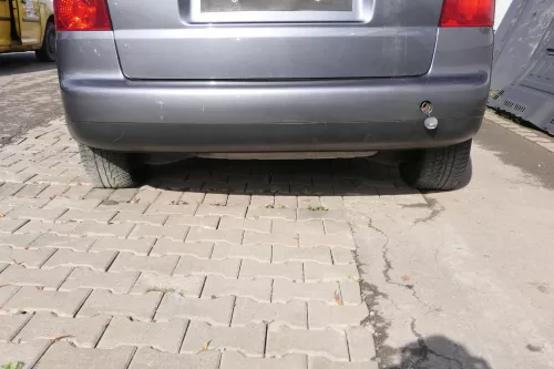 VW Touran 1T Stoßstange hinten Heckstoßstange Stoßfänger grau LD7X