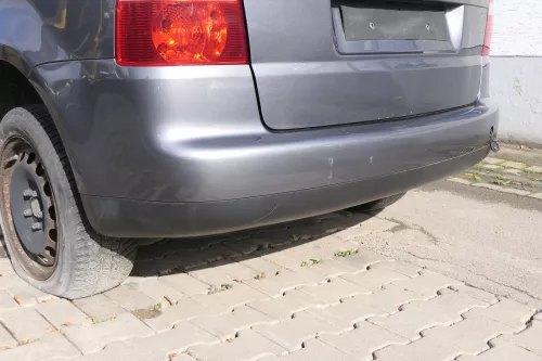 VW Touran 1T Stoßstange hinten Heckstoßstange Stoßfänger grau LD7X (165015)