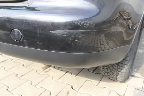 VW Touran 1T Stoßstange hinten Heckstoßstange Stoßfänger schwarz LC9Z (165053)