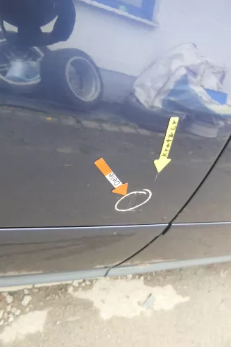 Audi A6 4B C5 Tür Türblatt hinten rechts blau LZ5T (165077)