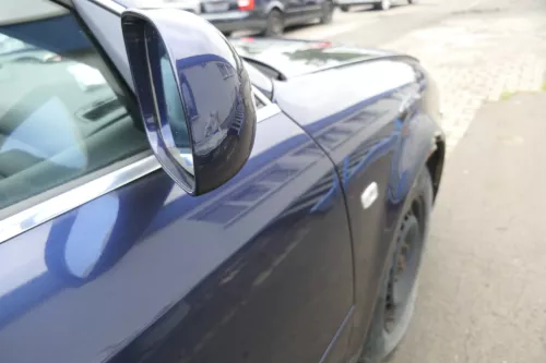 Audi A6 4B Spiegel Außenspiegel rechts elektrisch blau LZ5T + Glas (165079)