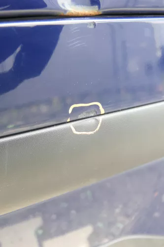 VW Passat 3BG Kombi Variant Stoßstange hinten Heckstoßstange blau LB5N (165112)