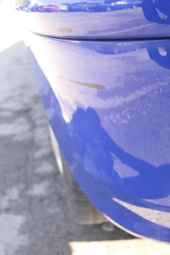 VW Polo 6N2 Stoßstange hinten Heckstoßstange Stoßfänger blau LA5C surf (165131)