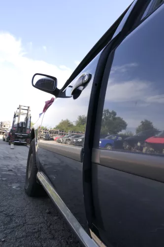 Skoda Octavia 1U Kombi + Limo Tür vorne links Fahrertür grau LF7S L8L8 - ohne An (165192)