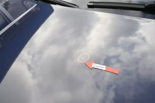 VW Golf 4 Motorhaube Haube Klappe vorne blau LA5G (165250)