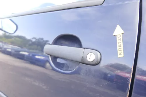 VW Golf 4 Tür vorne links Fahrertür 2/3-Türer blau LA5G ohneAnbauteile (165256)