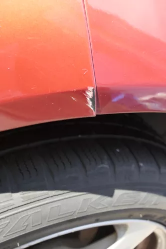 VW Golf 4 Limousine Stoßstange hinten Heckstoßstange Stoßfänger rot braun LC3K (165276)