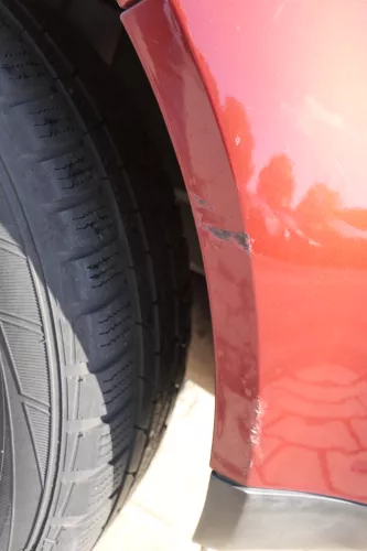 VW Golf 4 Limousine Stoßstange hinten Heckstoßstange Stoßfänger rot braun LC3K (165276)