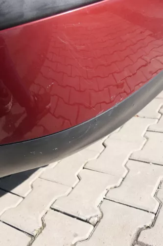 VW Golf 4 Limousine Stoßstange hinten Heckstoßstange Stoßfänger rot braun LC3K (165276)