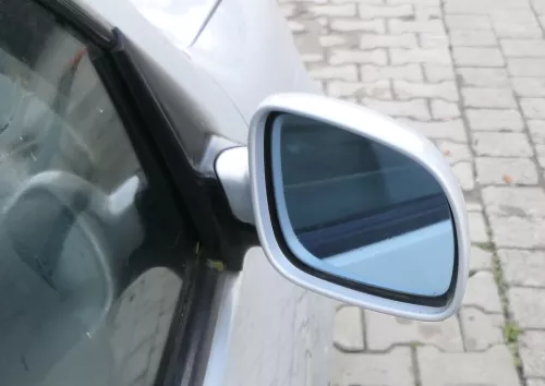 Golf 4 Bora elektrischer Spiegel vorne rechts Außenspiegel grau silber LB7Z Glas (165293)