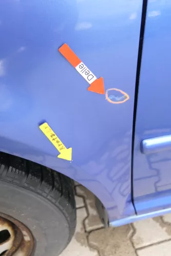 VW Golf 4 1J Kotflügel vorne links blau LW5Y (165318)