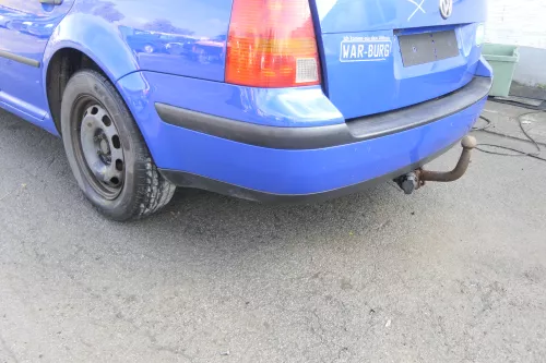 VW Golf 4 Kombi Avant Stoßstange hinten Heckstoßstange Stoßfänger blau LW5Z (165386)