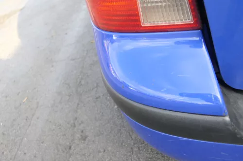 VW Golf 4 Kombi Avant Stoßstange hinten Heckstoßstange Stoßfänger blau LW5Z (165386)