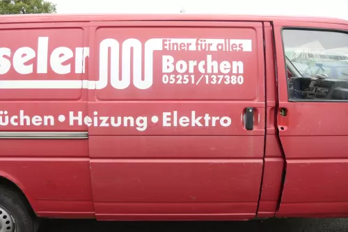 VW T4 Transporter Tür rechts Schiebetür rot Transporter